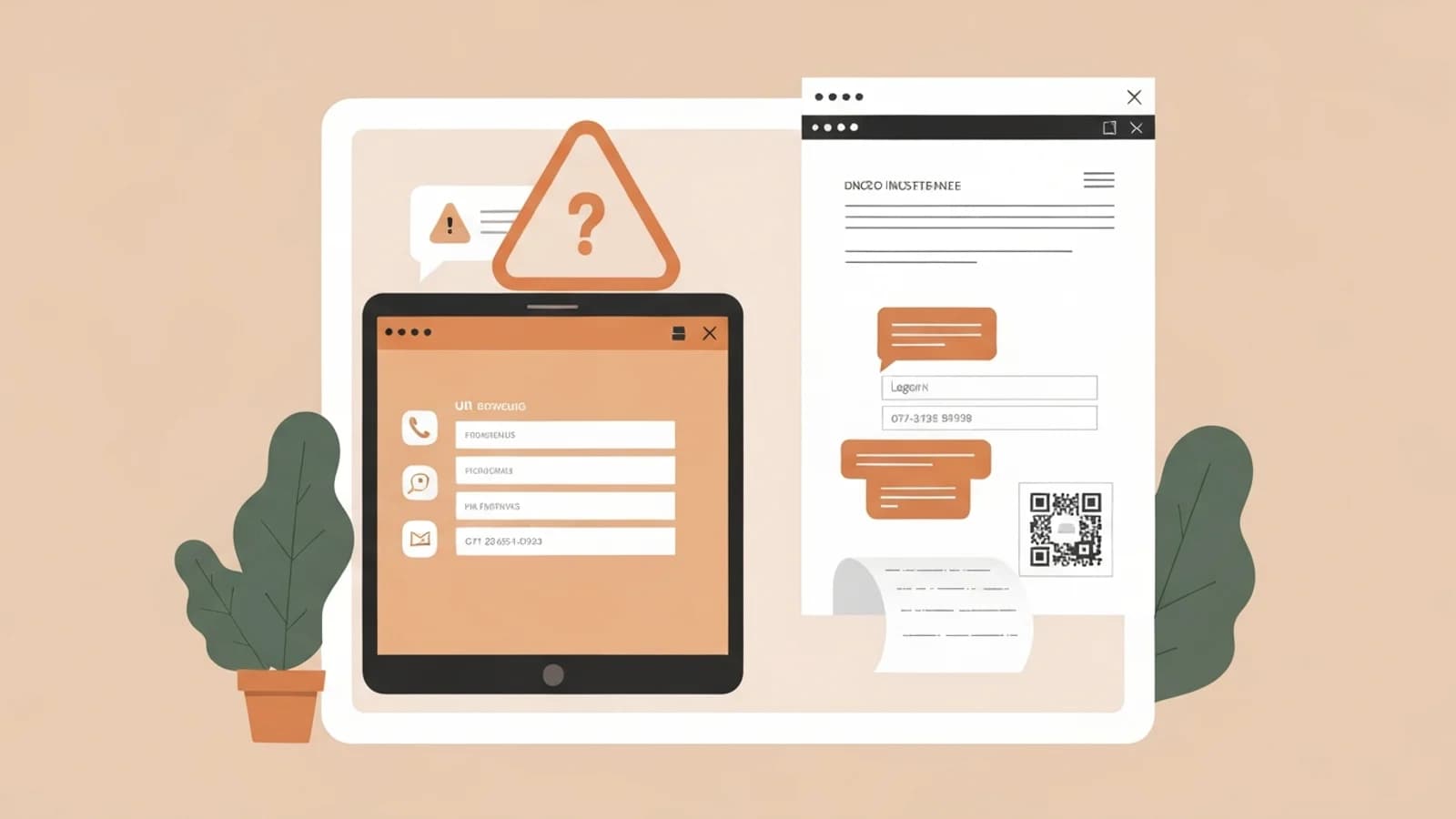 Immagine di copertina articolo: falso messaggio banca