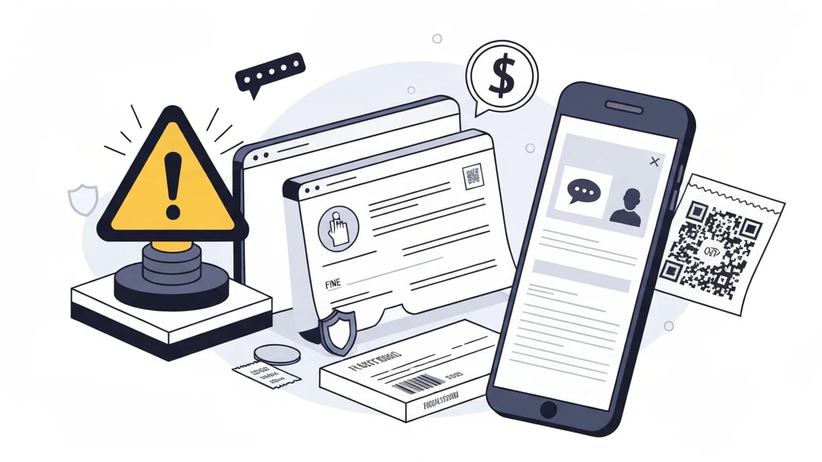 Immagine di copertina articolo: Falso messaggio PagoPA per multa o sanzione: come riconoscere la truffa