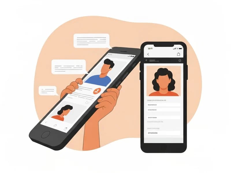Illustrazione editoriale: Truffa WhatsApp del finto figlio